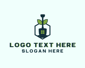 Grass - Organic Shovel Landscaping logo design