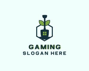 Organic Shovel Landscaping Logo