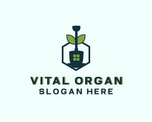 Organic Shovel Landscaping logo design