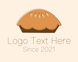 Oven - Baked Pie Minimalist logo design