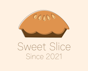 Pie - Baked Pie Minimalist logo design
