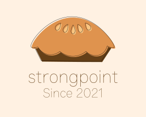Bread - Baked Pie Minimalist logo design