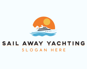 Yacht Cruise Ship logo design