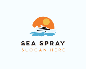 Yacht Cruise Ship logo design