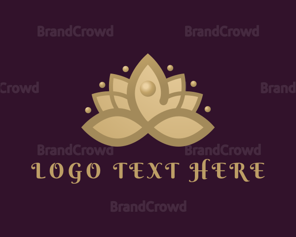 Gradient Lotus Yoga Logo