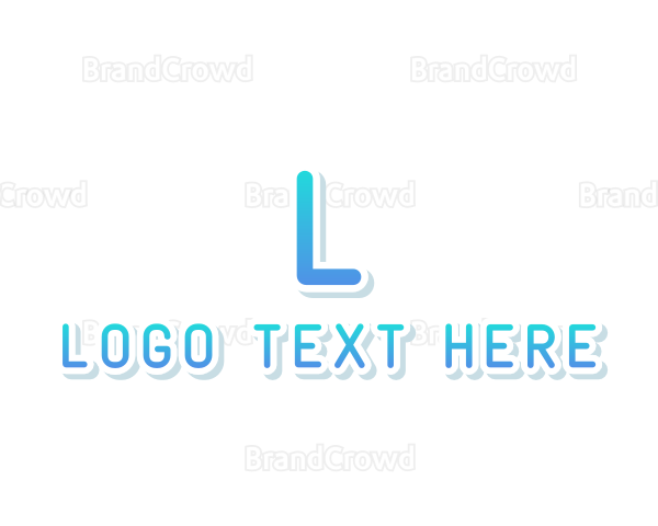 Gradient Blue Letter Logo