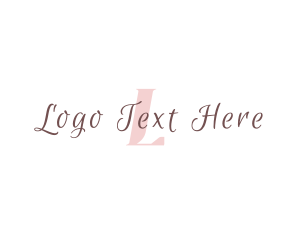 Elegant Cursive Fashion Logo