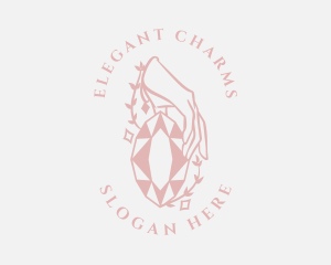 Elegant Gemstone Boutique logo design