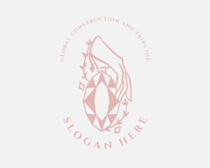 Upscale - Elegant Gemstone Boutique logo design