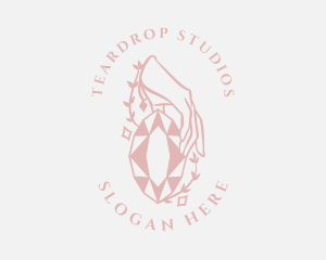 Teardrop - Elegant Gemstone Boutique logo design