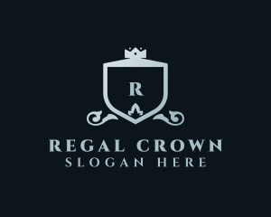 Royalty Crown Shield logo design