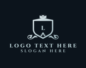 Legal - Royalty Crown Shield logo design