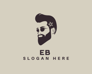 Photograher - Sunglasses Beard Man logo design