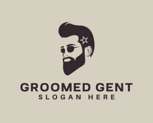 Groom - Sunglasses Beard Man logo design