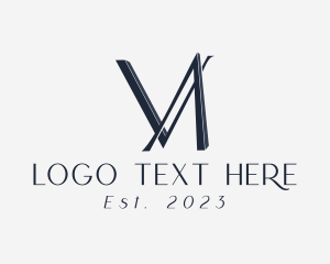 Monogram - Elegant Real Estate Business logo design