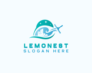 Sanitary - Sanitary Cleaning Squeegee logo design