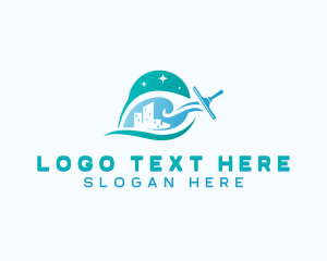 Squeegee - Sanitary Cleaning Squeegee logo design