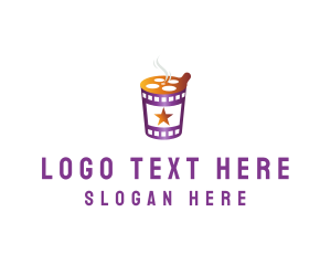 Theater - Movie Theater Instant Noodles logo design