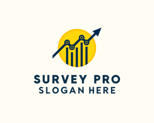 Finance Survey Graph logo design