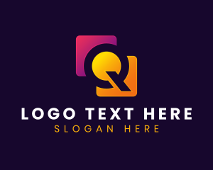Initail - Multimedia Startup Letter Q logo design