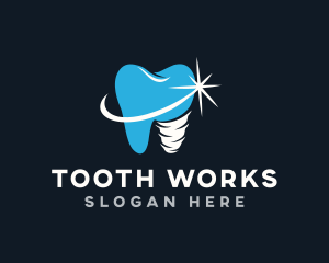 Dental Tooth Implant logo design