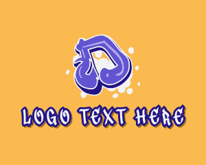 Colorful - Blockbuster Graffiti Letter D logo design