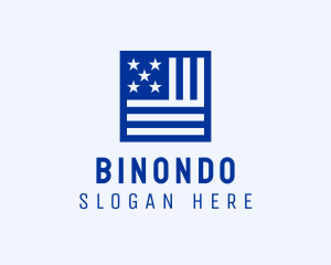 Banner - American Flag Banner logo design