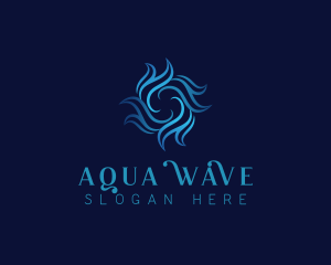 Turbine Wave Vortex logo design