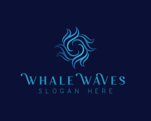 Turbine Wave Vortex logo design