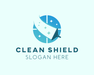 Sanitizing - Squeegee Window Cleaning logo design