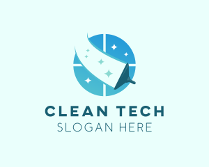 Sanitizing - Squeegee Window Cleaning logo design