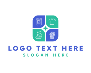 Cleaning - Laundry Wash Cleaning logo design