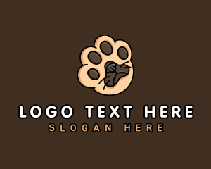 Dog Breeders - Pet Dog Paw logo design