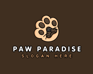 Paw - Pet Dog Paw logo design