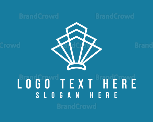 Geometric Art Deco Shell Logo