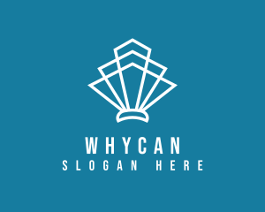 Geometric Art Deco Shell Logo