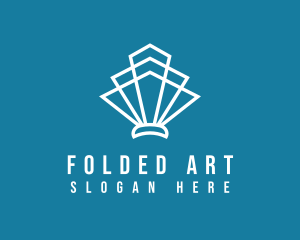 Geometric Art Deco Shell logo design