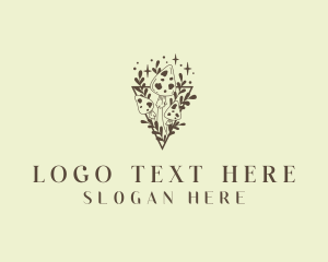 Organic Mushroom Plant Logo