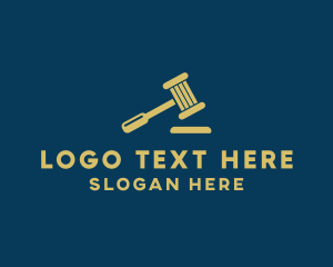 Council - Law Firm Gavel logo design