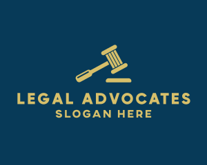 Law Firm Gavel logo design