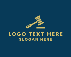 Judge - Law Firm Gavel logo design