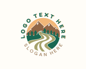 Tourism - Travel Mountain Pathway logo design