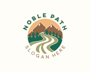 Travel Mountain Pathway logo design