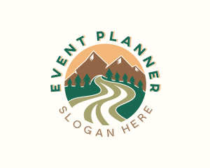 Travel - Travel Mountain Pathway logo design