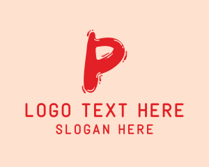 Liquid Soda Letter P Logo
