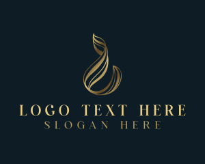 Luxury Wave Abstract Logo
