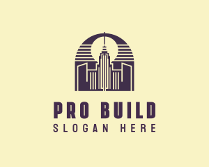 Skyscraper Building Property logo design