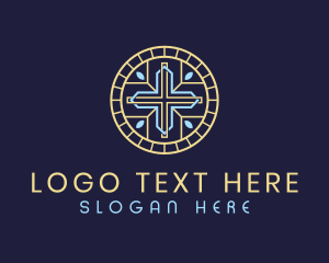Biblical - Parish Cross Preacher logo design