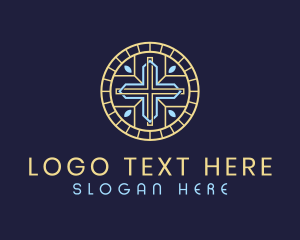 Youth Service - Parish Cross Preacher logo design