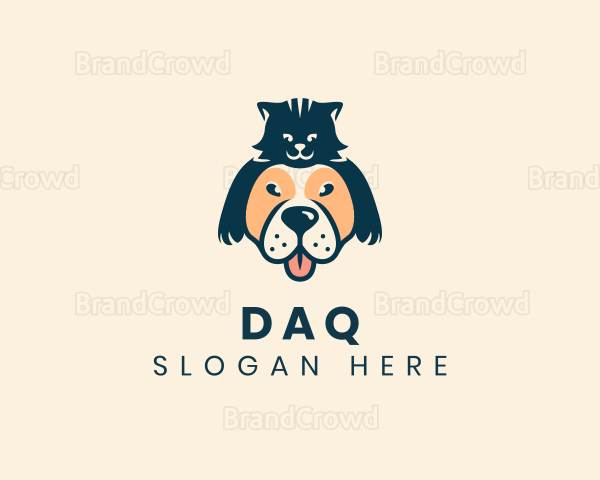 Dog Cat Pet Veterinary Logo